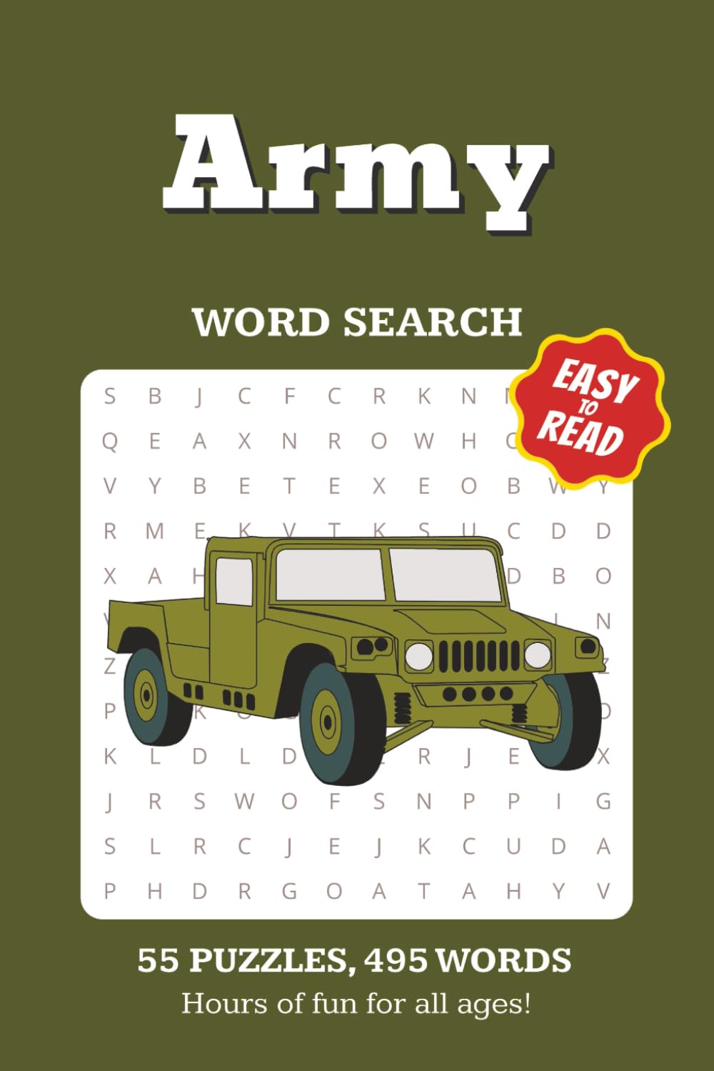 Army Word Search: Challenging and Relaxing Military-Themed Puzzles for Adults, Seniors, and Teens