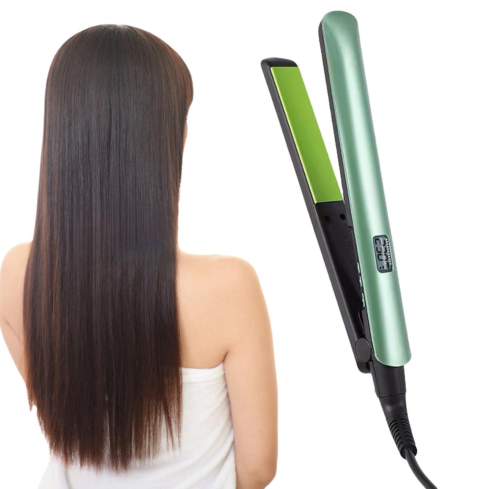 Dual Use Hair Straightener, Cord, Front End Heat Resistant, Suitable for Beauty Salon and Home Use, US Plug 110-220V