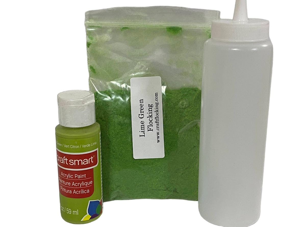 Generic Flocking Kit 1oz Flock (Lime Green)