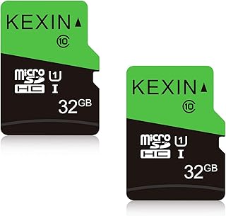 KEXIN 32GB Micro SD Card Micro SDHC UHS-I Memory Cards Class 10 High Speed TF Card, C10, U1, 32 GB 2 Pack