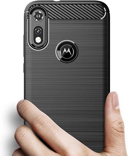 Miniatura 3 de Asuwish Funda compatible con Moto E 2020 Motorola E7 y protector de pantalla de vidrio templado, accesorios de celda, fundas de silicona para MotoE