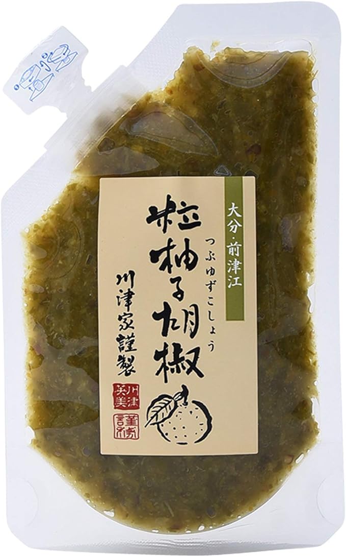 Amazon 川津食品 川津家謹製 粒 柚子胡椒 青 100g 2個 川津食品 柚子コショウ 通販
