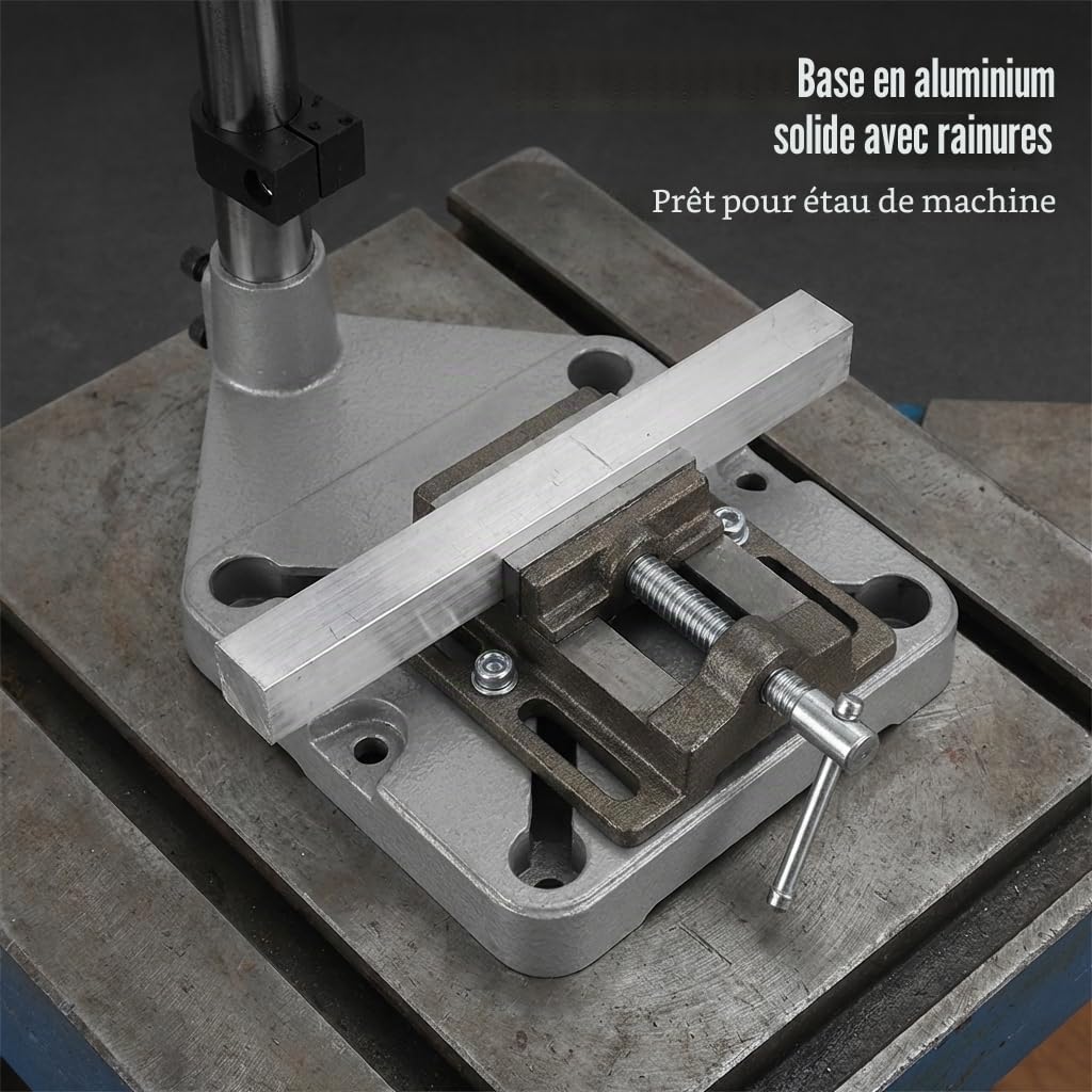 Perceuse à colonne rapide, pince d'établi universelle, support de perceuse réglable
