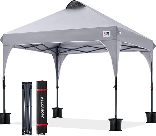 Miniatura 13 de ABCCANOPY - Toldo desplegable de 10 x 10 pulgadas, para exteriores, portátil, ideal para la playa; toldo con bolsa de transporte con ruedas, 4 sacos