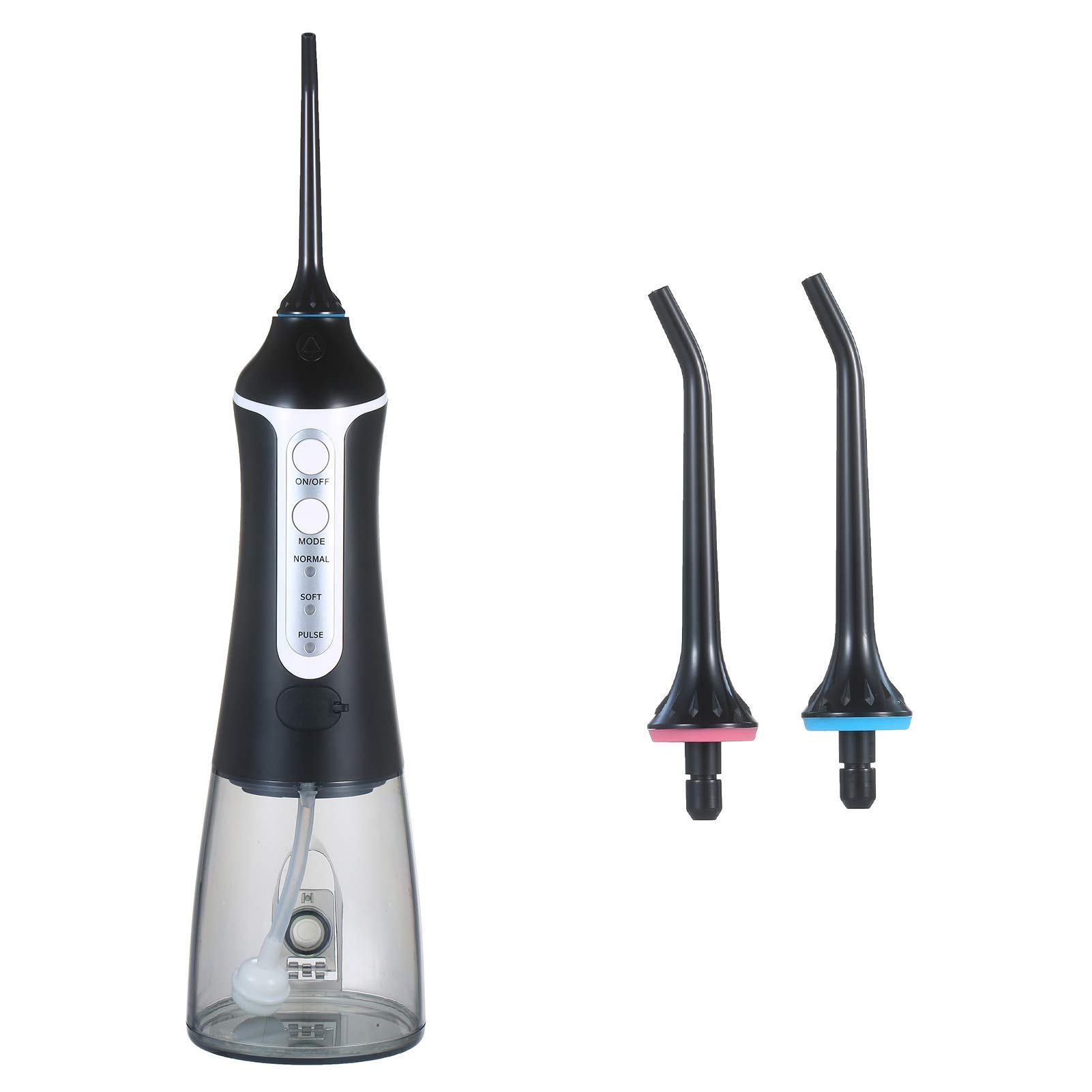 Idropulsore portatile Irrigatore Dentale Ricaricabile Cordless Cleaner IPX7 Impermeabile con 3 modalità 2 Jet Tips