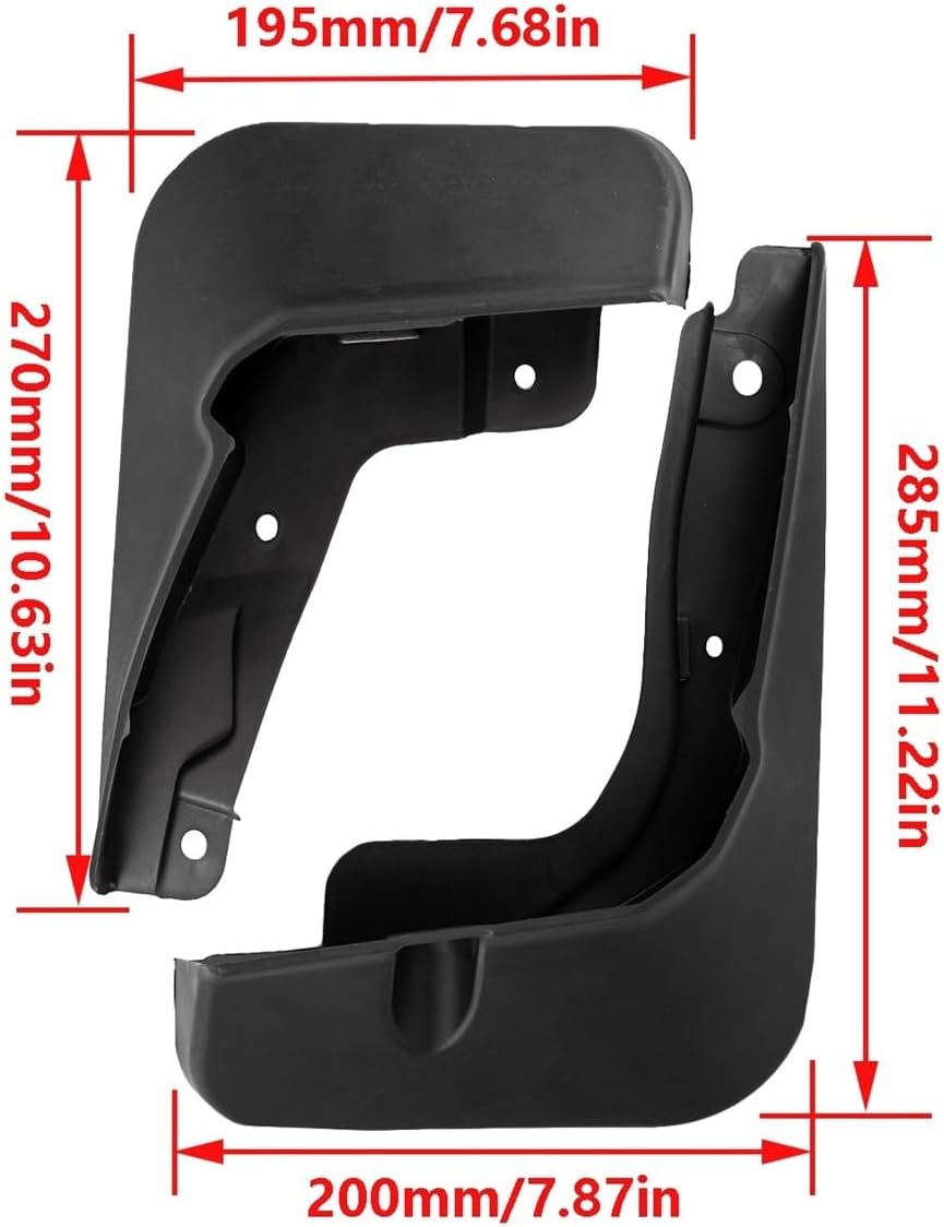 Compatible with Toyota BZ4X Splash Guards Mudguards Mud Flap Mudflap Fender Front Rear Cover Protector Wheel Protector 2022 2023 2024