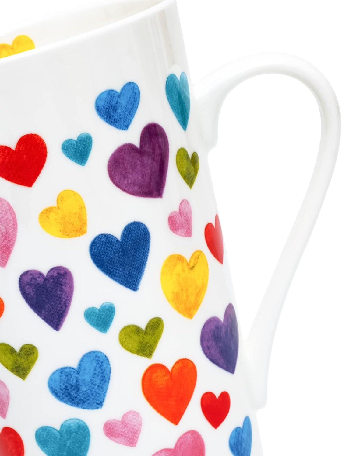 Heart Coffee Mug Heart Shaped Coffee Mugs Bone China Cute Coffee Mug Valentine's Day birthday Gifts for Her Women Mom Friends,13oz Coffee Mug - Image 5