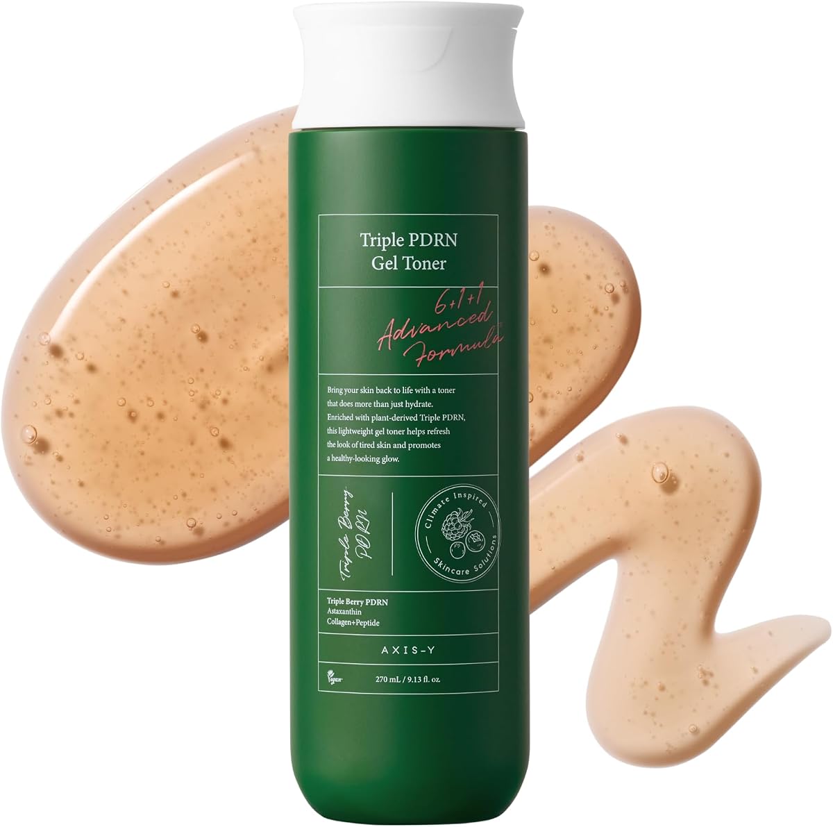 AXIS-Y Triple PDRN Gel Toner – Soothing Barrier Repair Toner, 9.13 fl. oz. | Vegan PDRN, Astaxanthin, Collagen & Peptides for Soothing, Moisture Barrier Support & Firming – Vegan Korean Skin Care Toner