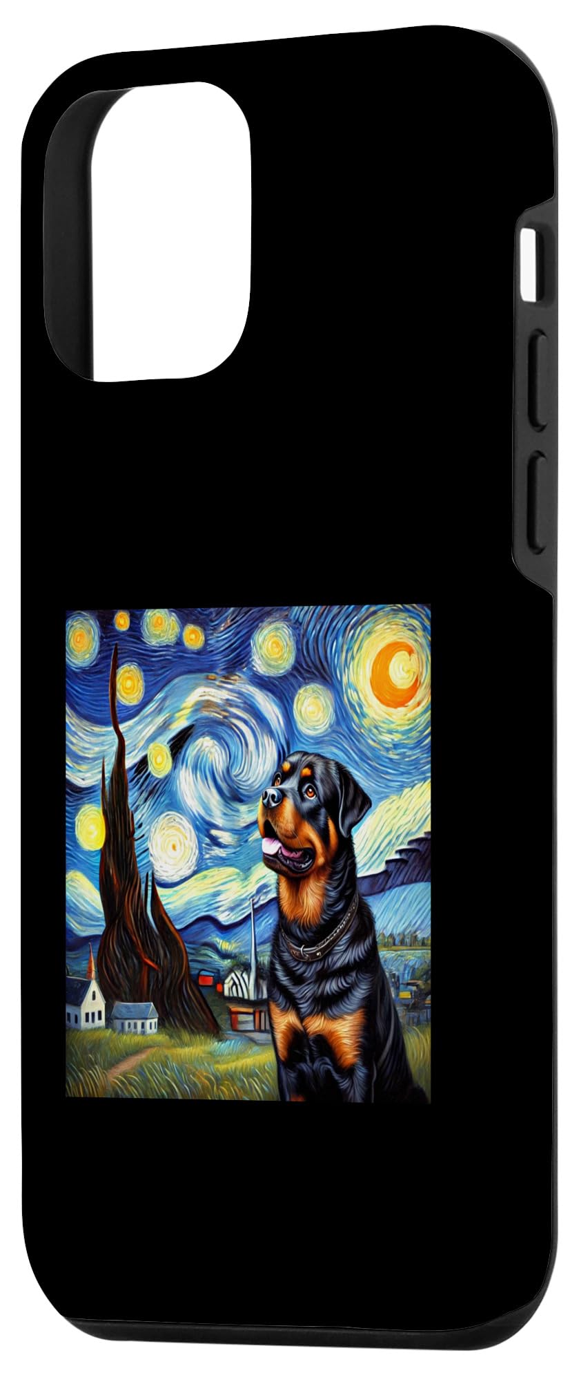 iPhone 12 mini Starry Night Rendition Vincent Van Gogh - Rottweiler Case - Image 2
