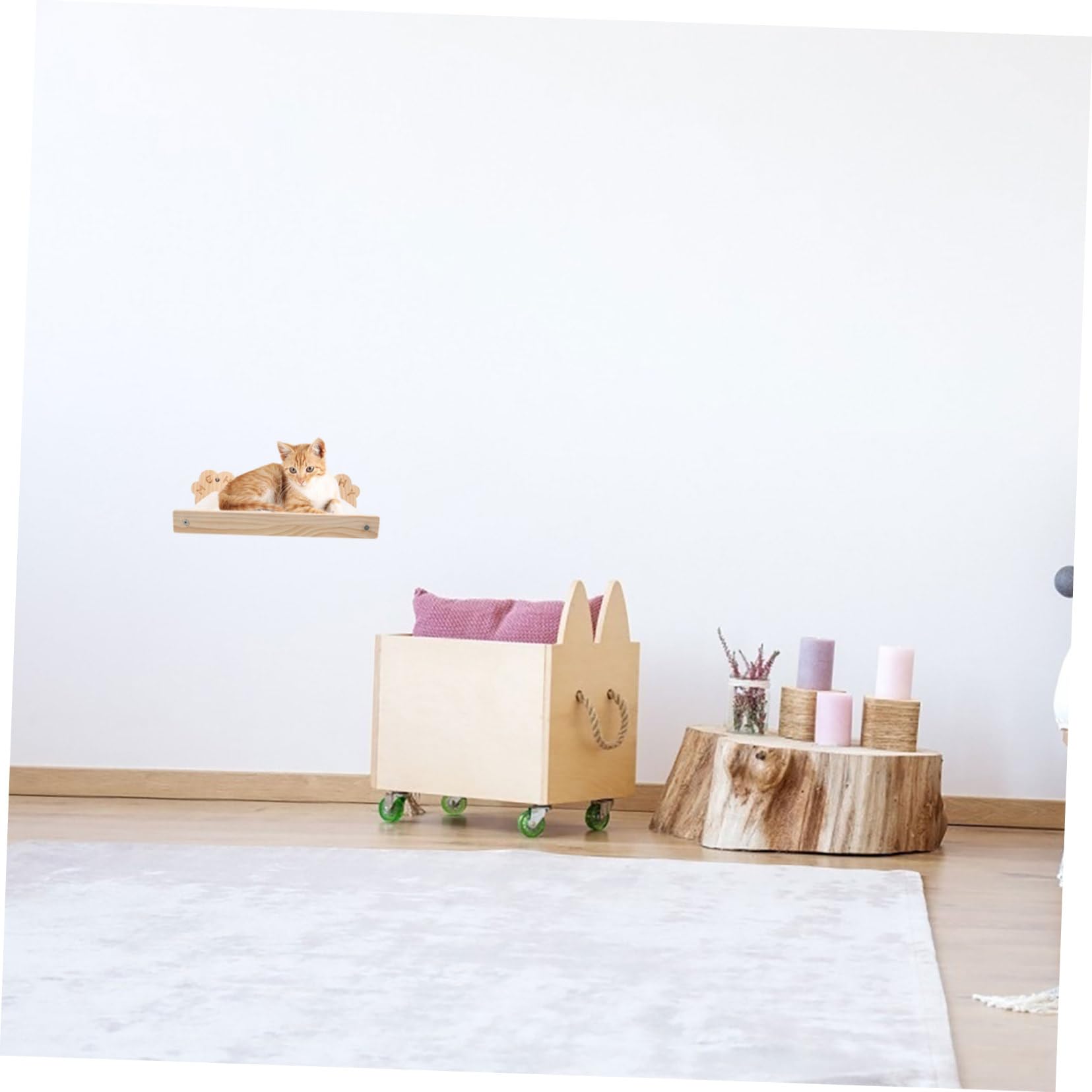 Hamac pour Chat Muraux Étagère Murale pour Lit De Chat Lit Suspendu Meuble Mural