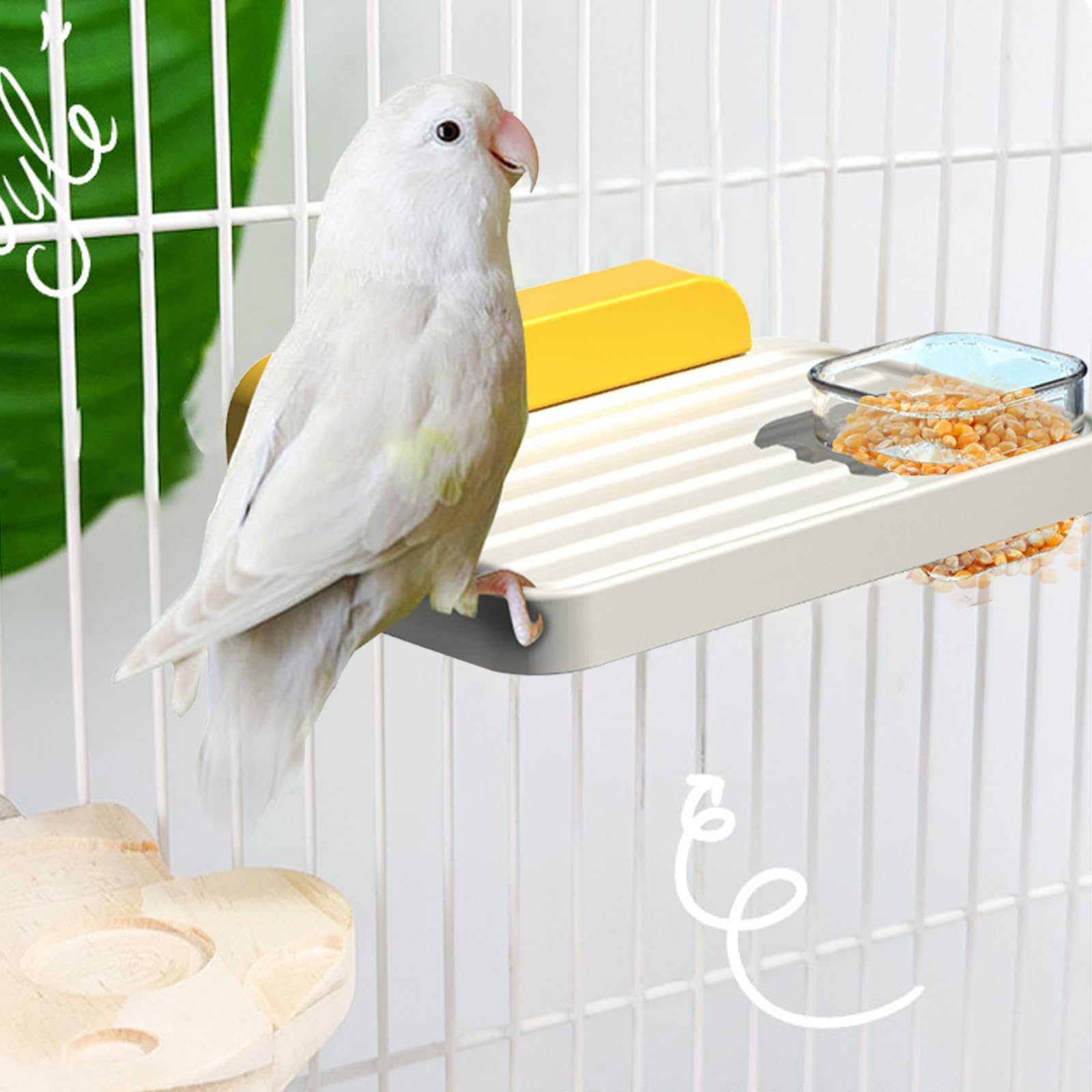 Trespolo Per Gabbia Per Uccelli, Piattaforma Per Giocattoli Per Pappagalli Bastone Per Macinare Zampe Gabbia Per Uccelli Domestici 94207471