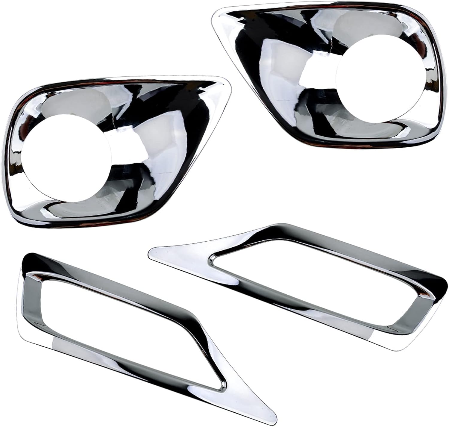 For Toyota RAV4 2013 2014 2015 Car Front Rear Tail Bumper Fog Light Cover Lamp Trim Frame Bezel Decoration