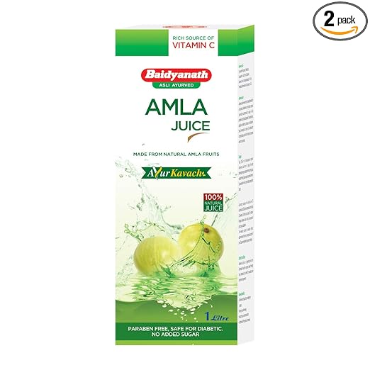 Baidyanath Amla Juice - Natural Immunity Booster enriched with Vitamin C - 1 ltr