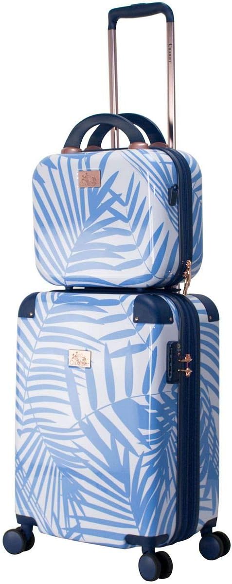 Chariot 2-piece set Hardside Expandable Carry On Luggage With Matching Beauty Case (Fern)