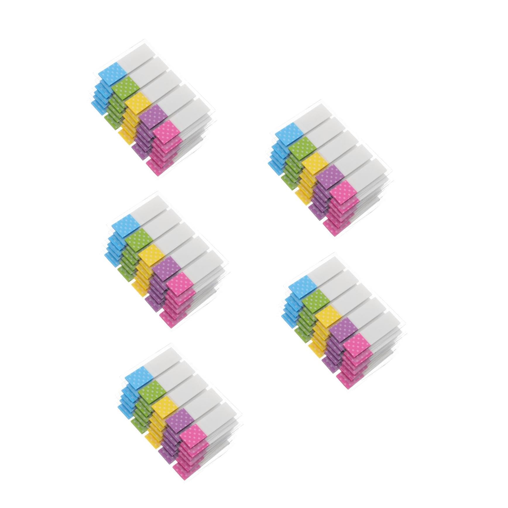 Housoutil 5 Series Etiqueta De Índice Cortina A La Italiana Pestañas Adhesivas Etiquetas De Marcadores De Página De Pegajoso Paper Tabs La Mascota 6 Paquetes X 5