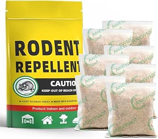 Rodent Repellent Indoor, Mice Repellent for Garage, Mouse Repellent Pouches with Peppermint, Keep Mice Away, Mouse Deterrents Outdoor, Rat Repellent for House, Car Engines - 7 Pack