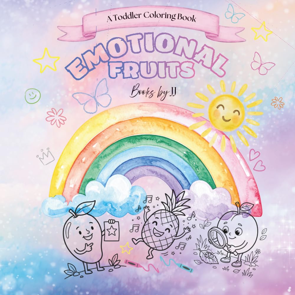 Emotional Fruits Coloring Book for Kids: A Fun and Educational Coloring Book About Feelings and Fruits for Kids