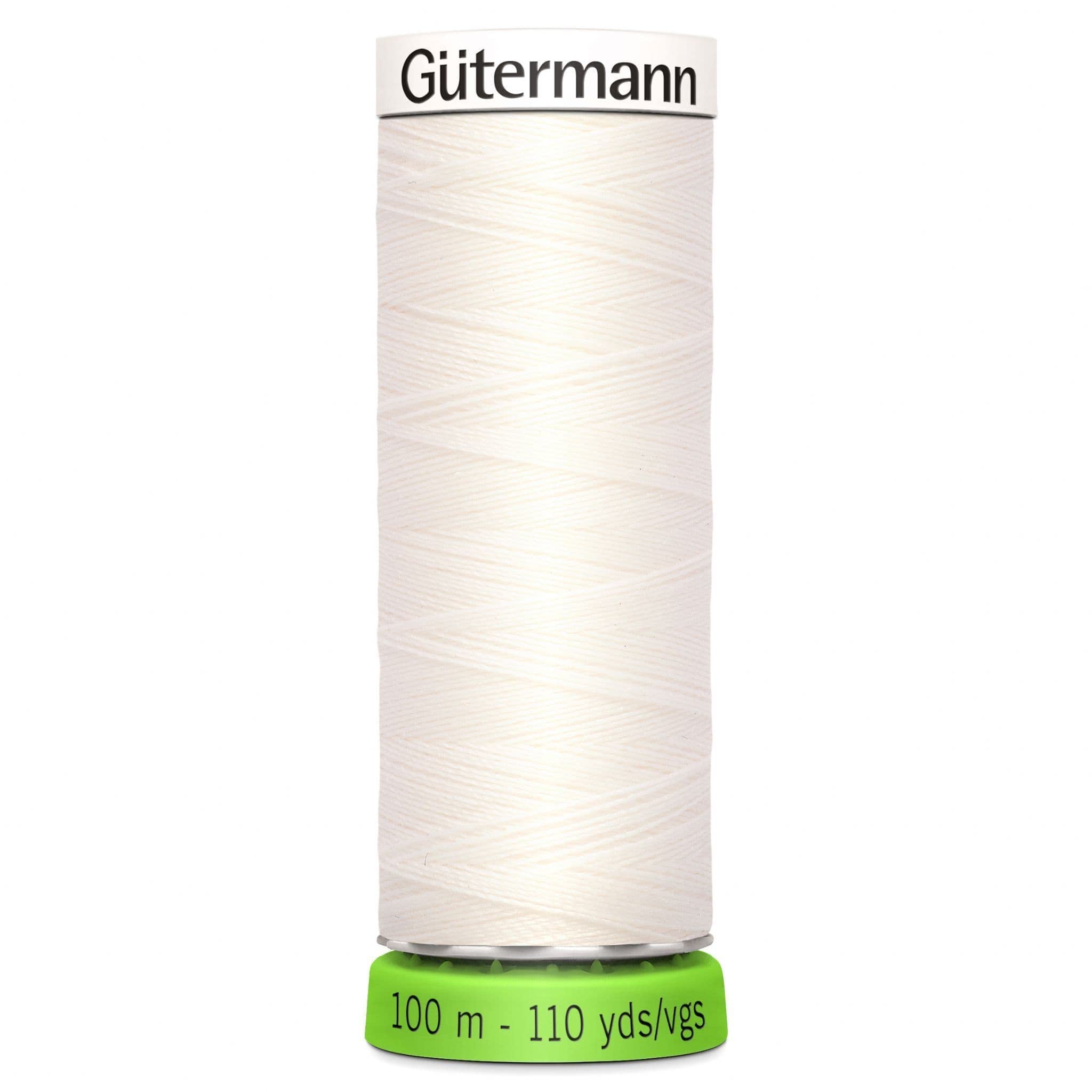 Gütermann Bridal White Gutermann 100% Recycled Polyester Sew-All Thread 100M Hand And Machine - 111
