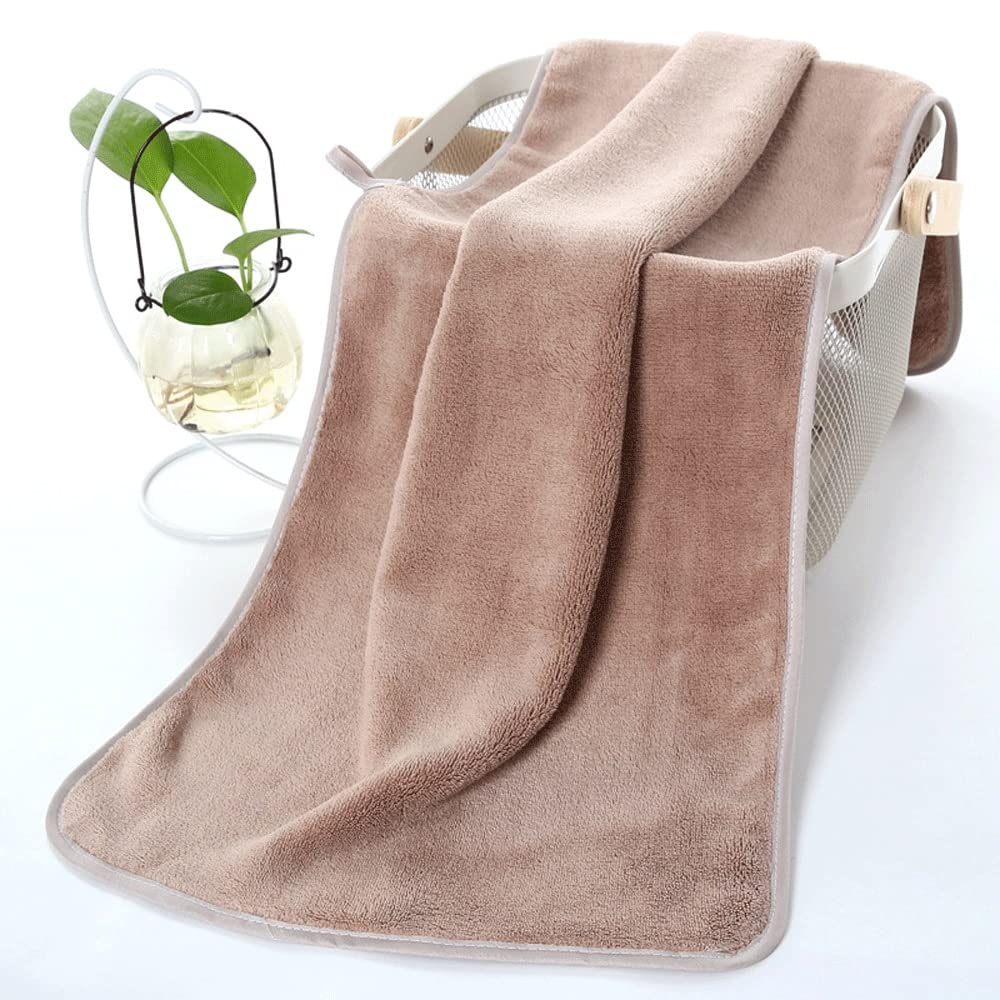 Serviette de main de salle de bains douce en ouatine de corail anti-frisottis adulte argento