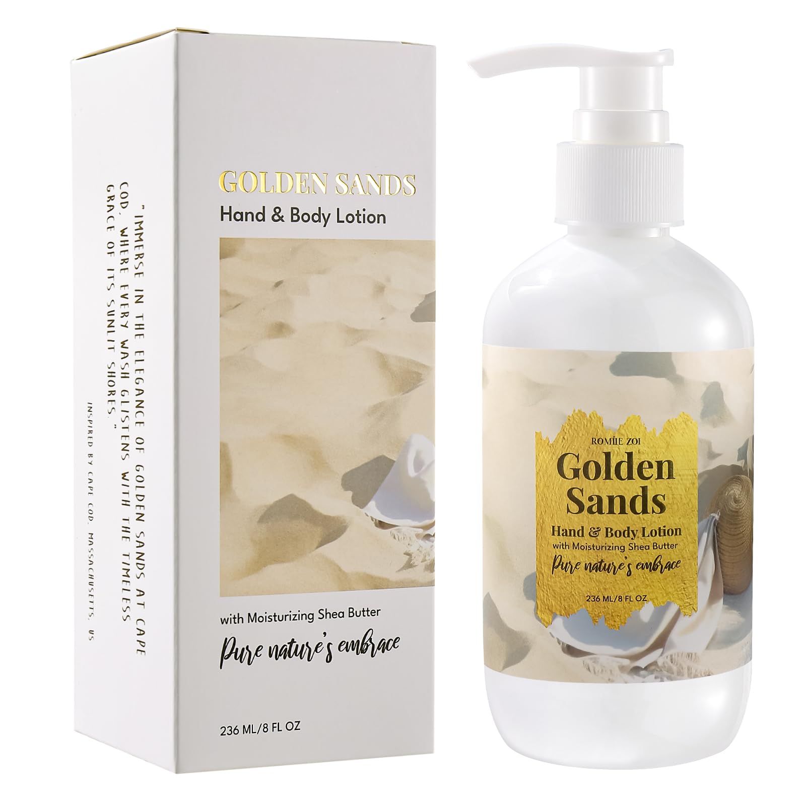 Cape Cod Golden Sands Hand & Body Lotion - Island Breeze Essence, 236ml (8 fl oz)