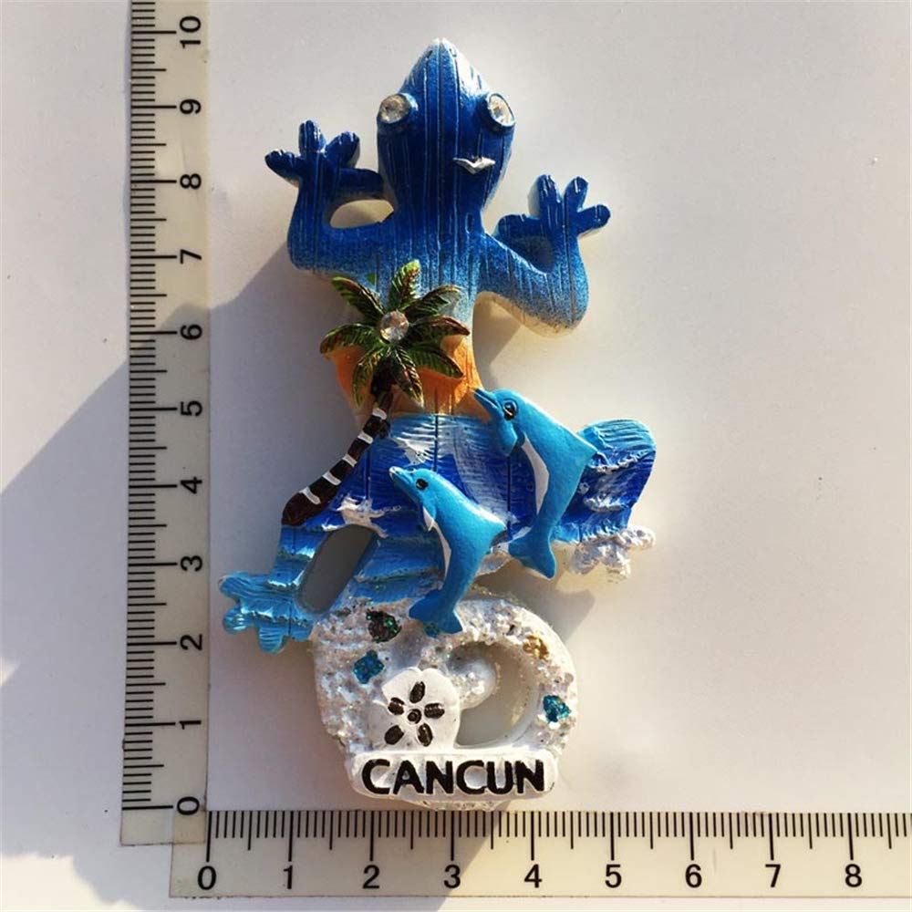 Cancun Mexico 3D vis koelkast magneet hars reizen souvenirs, handgemaakt huis & keuken decoratie vis koelkast magneet collectie cadeau