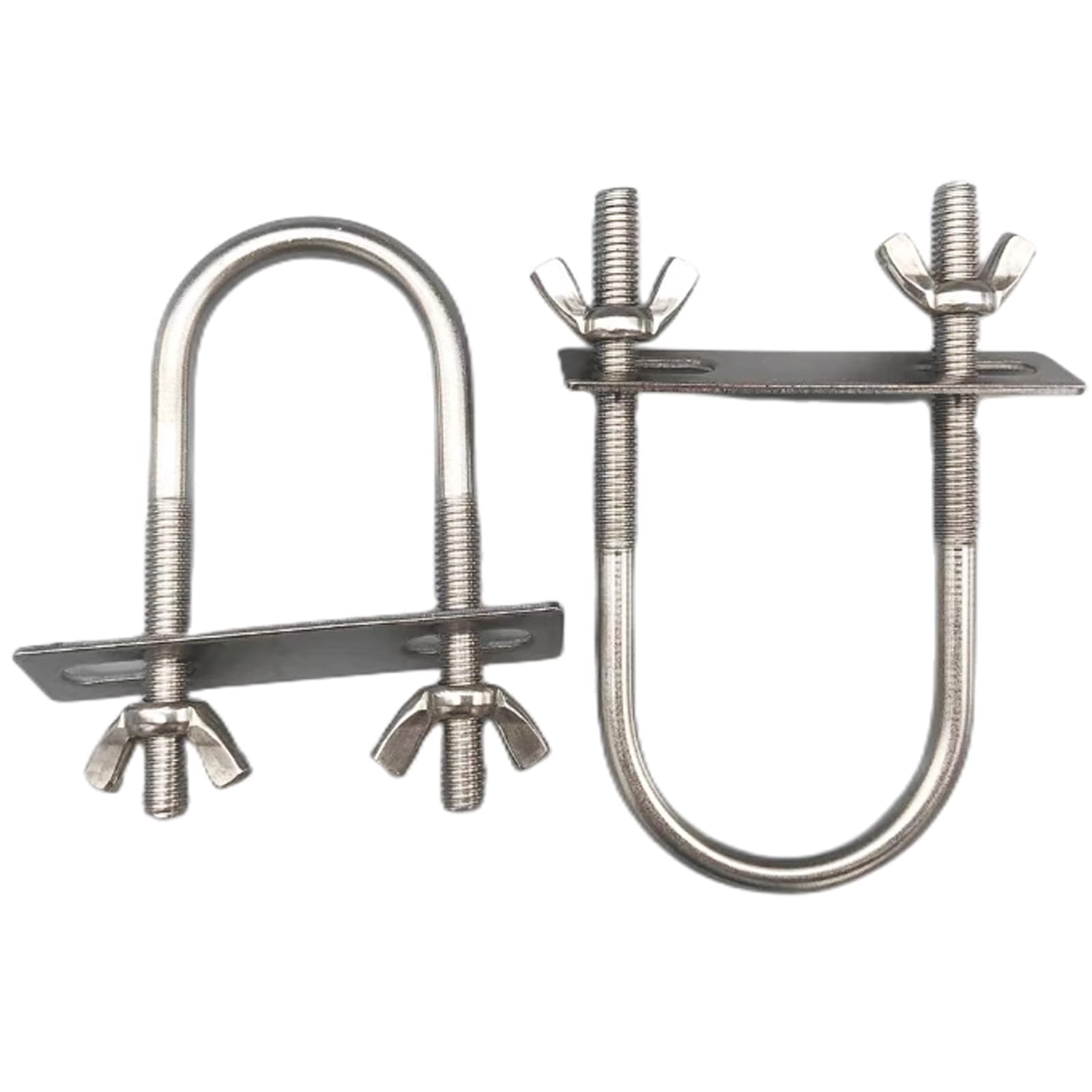 Ronde U-bout Van 304 Roestvrij Staal – M10 X 130 Mm, Met Zeskantmoeren En Ringen, Voor Ronde U-bout Van 304 Roestvrij Staal – M10 X 130 Mm, Met Zeskantmoeren En Ringen, Voor