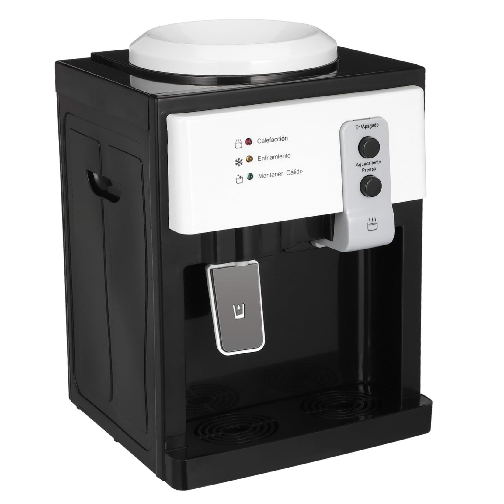 IWOWHERO Mini Water Cooler Machine Hot Cold Water Dispenser Small Desk Top Easy to Use Perfect for Office Home