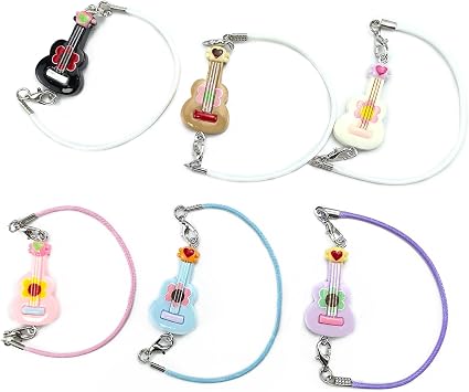 QIUTIMIY Mini Doll Accessories Cute Guitar Style Decorative Crossbody Charms for 1517cm Dolls Wearable Props No Doll No Clothes