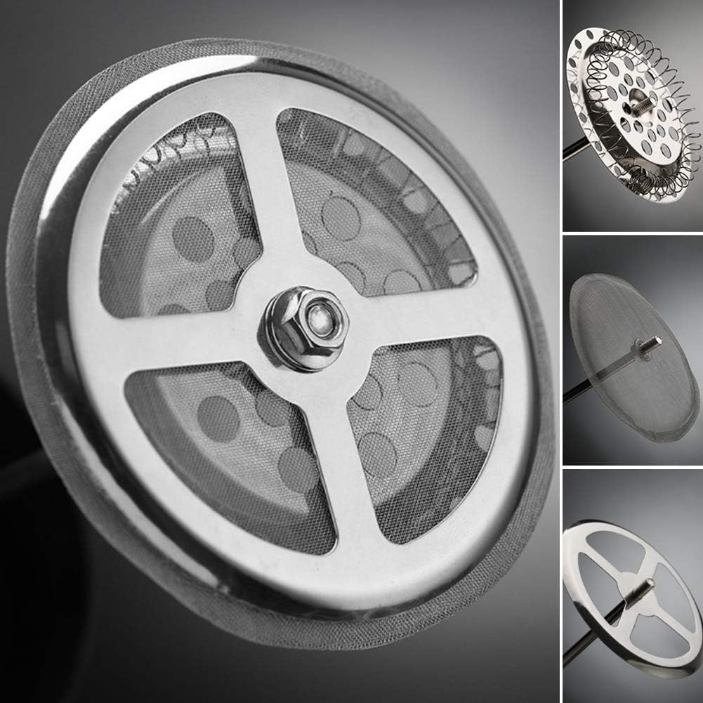 Coffee Press Manual Kitchen Press Drinkware Filtration Easy Clean Tea Pot Stainless Steel Coffee Maker Pots(600ml)