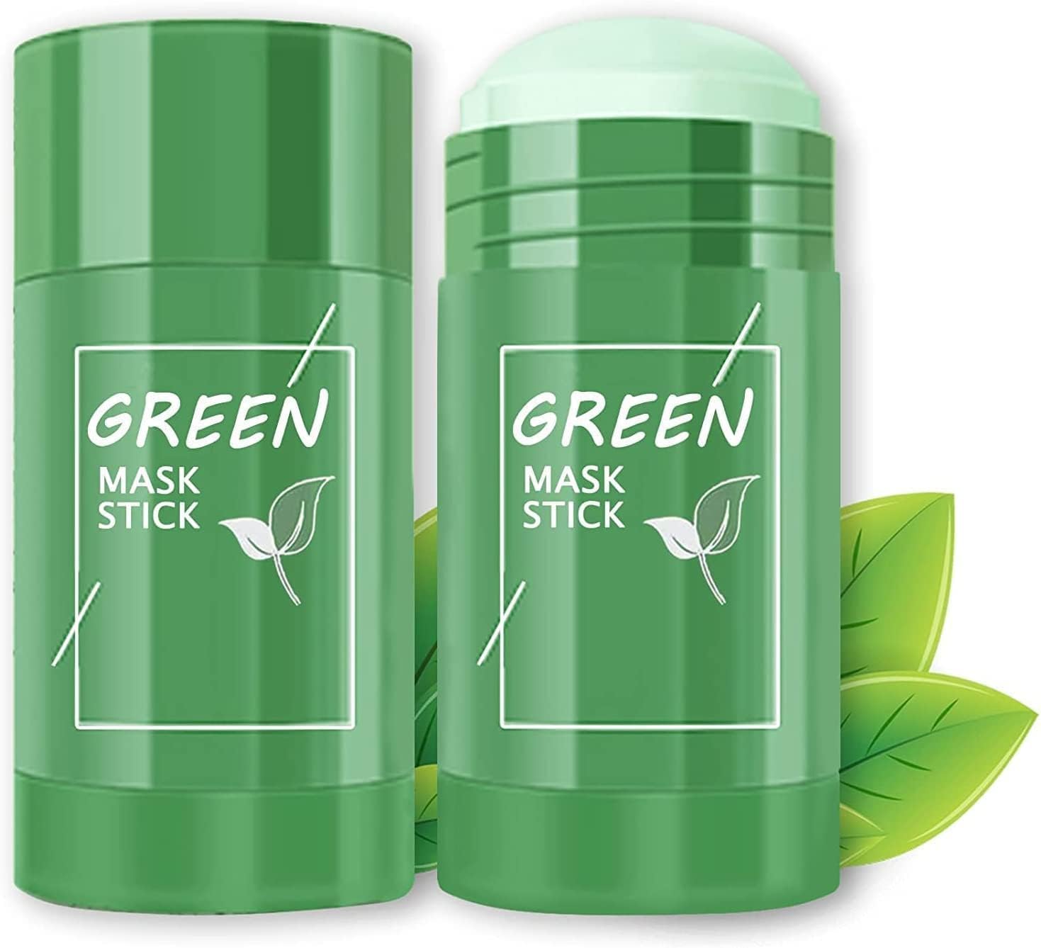 Green Tea Mask Stick for Face, 2 Pack Green Tea Deep Cleanse Mask