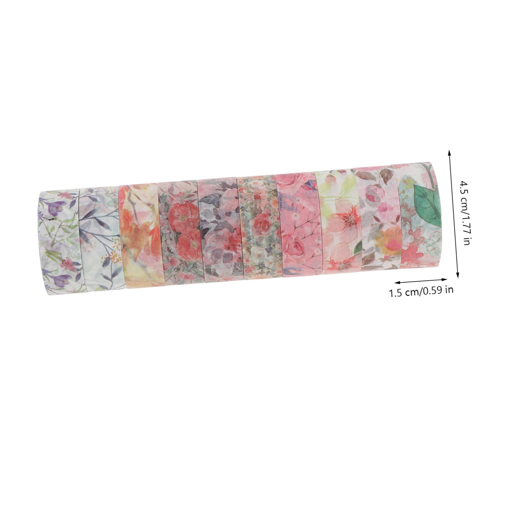 SHINEOFI 60rotoli Washi Tape Decorativi Per Scrapbooking e Fai Te Nastro Creativo Per Artigianato Facile Da Strappare e Riutilizzabile Per Diari e Biglietti Di Auguri