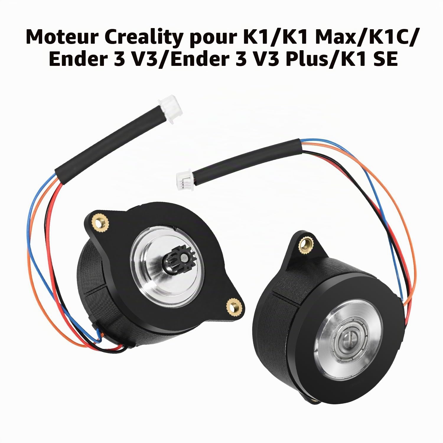 Creality K1C Moteur d'extrudeuse - Mise à niveau du moteur pas à pas d'extrusion silencieux - 0,8 A - 12 dents - Pour imprimante 3D Creality K1 Max/K1/K1C/ Ender 3 V3/Ender 3 V3 Plus/K1 SE