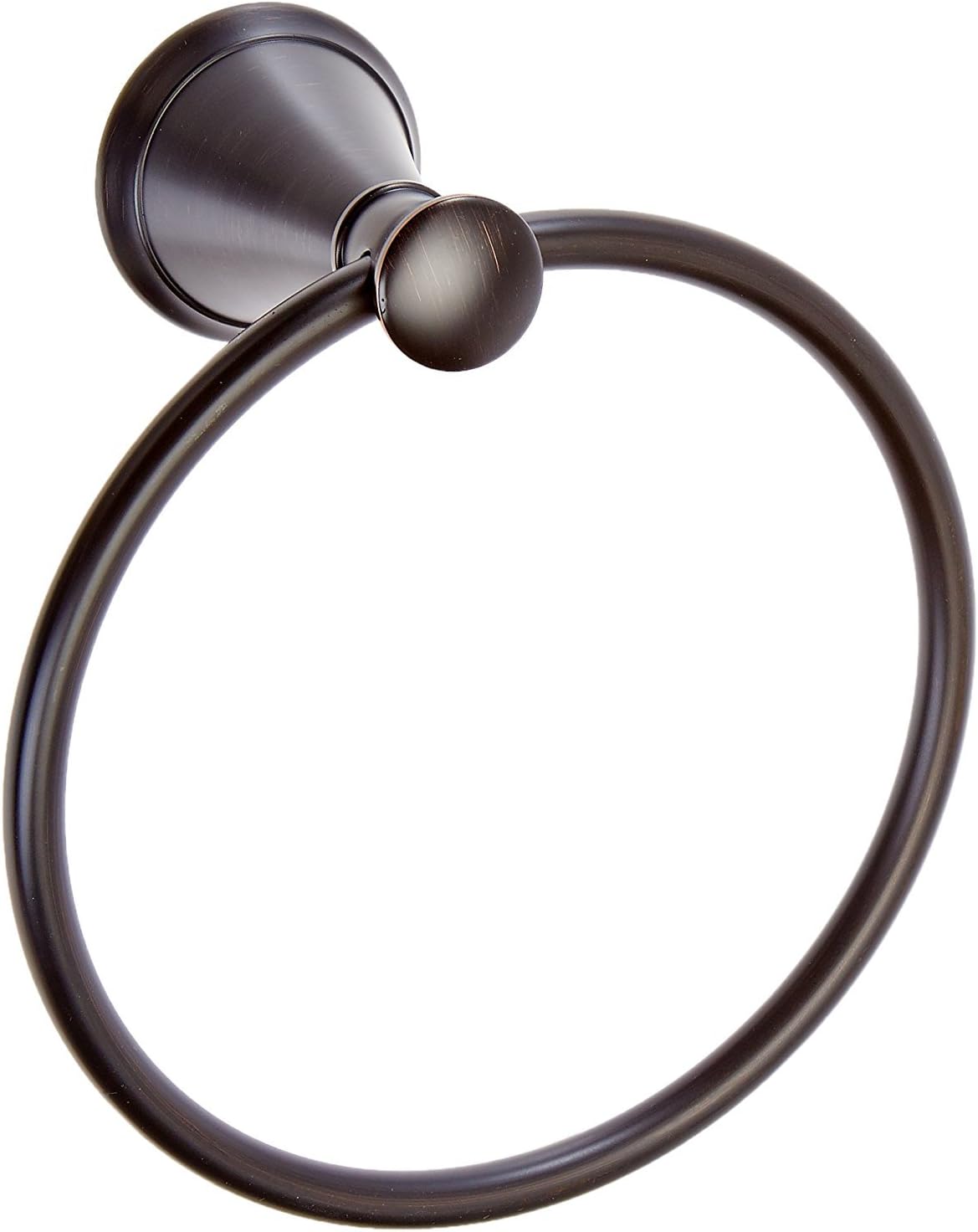 Pfister Saxton Towel Ring, Hand Towel Holder for Bathroom, Wall-Mounted, Screw-In, Tuscan Bronze Finish, BRBGL1Y