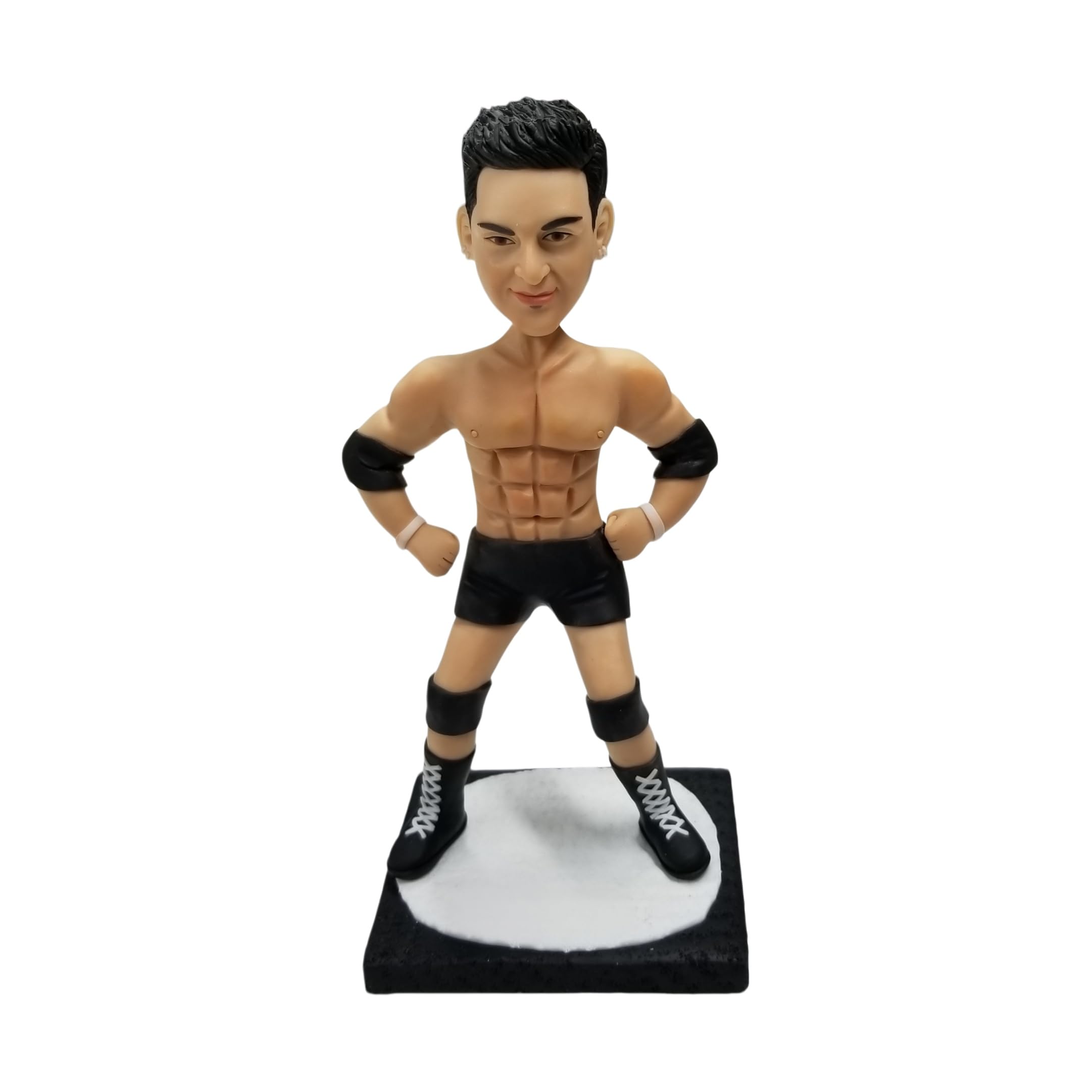 Bobblehead, statuetta 3D personalizzata da foto, Bobbleheads Wrestler Wrestler sportivo atleta wrestling a tema personalizzato fatto a mano, regalo per gli appassionati di wrestling, amanti dello