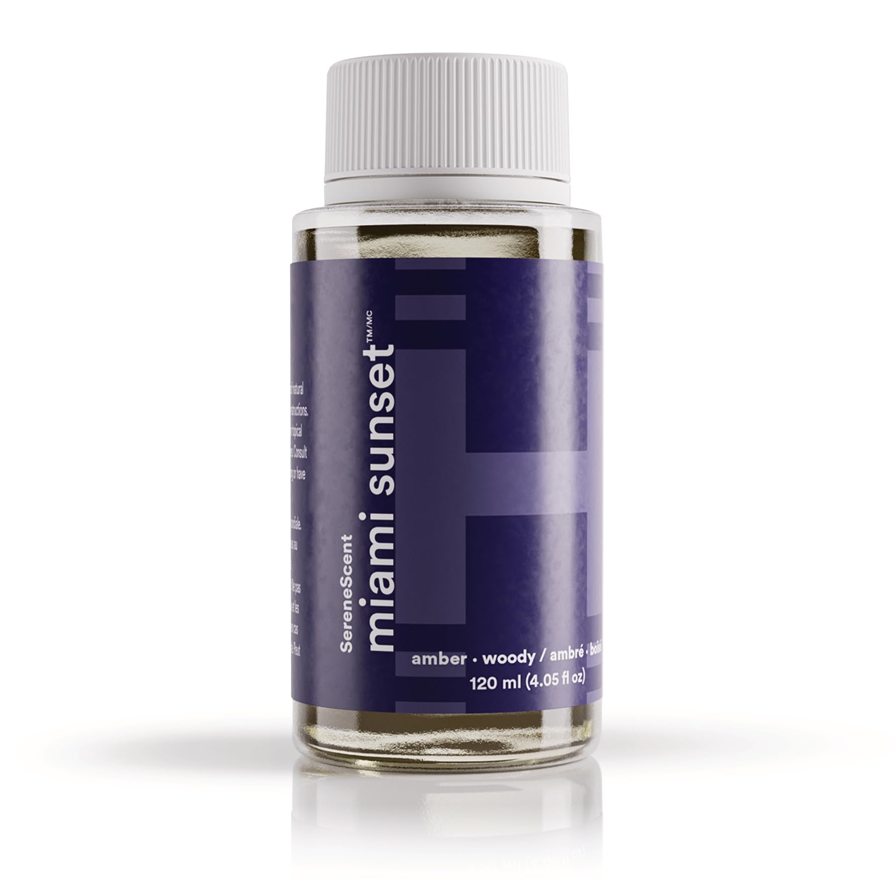 Homedics SereneScent Waterless Diffuser Oil Refill — Miami Sunset (120ml). Bright & Tropical Home Fragrance. Compatible with SereneScent Diffusers.