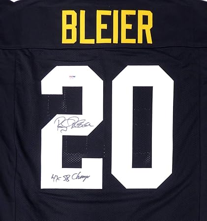 Rocky bleier autographed jersey Clearance