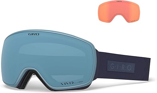 Giro Eave - Gafas de nieve para mujer, correa de terciopelo de medianoche con lentes infrarrojos Vivid RoyalVivid