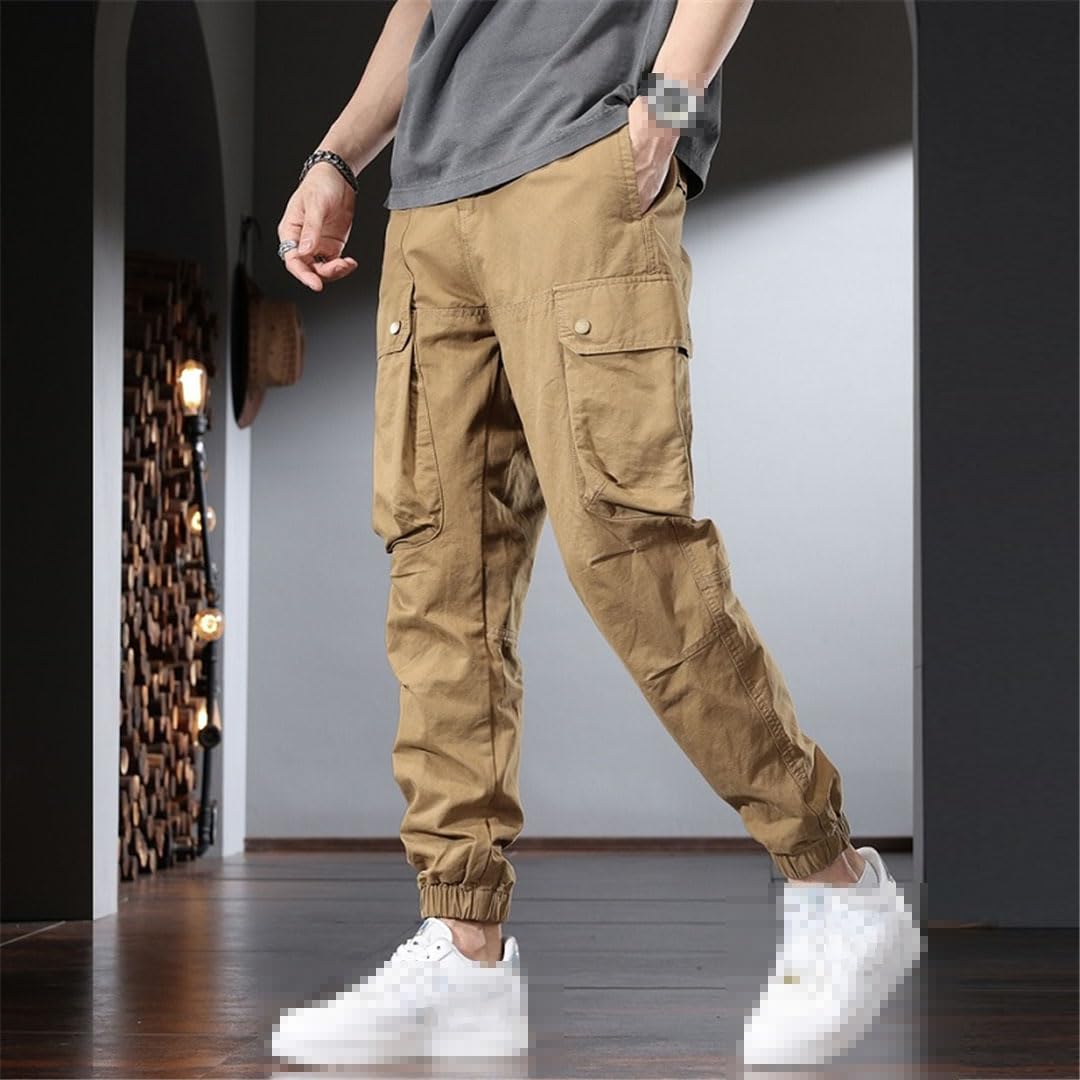 Vogrtcc Pantalones Cargo para Hombre Pantalones De Chándal Holgados Casuales Tácticos