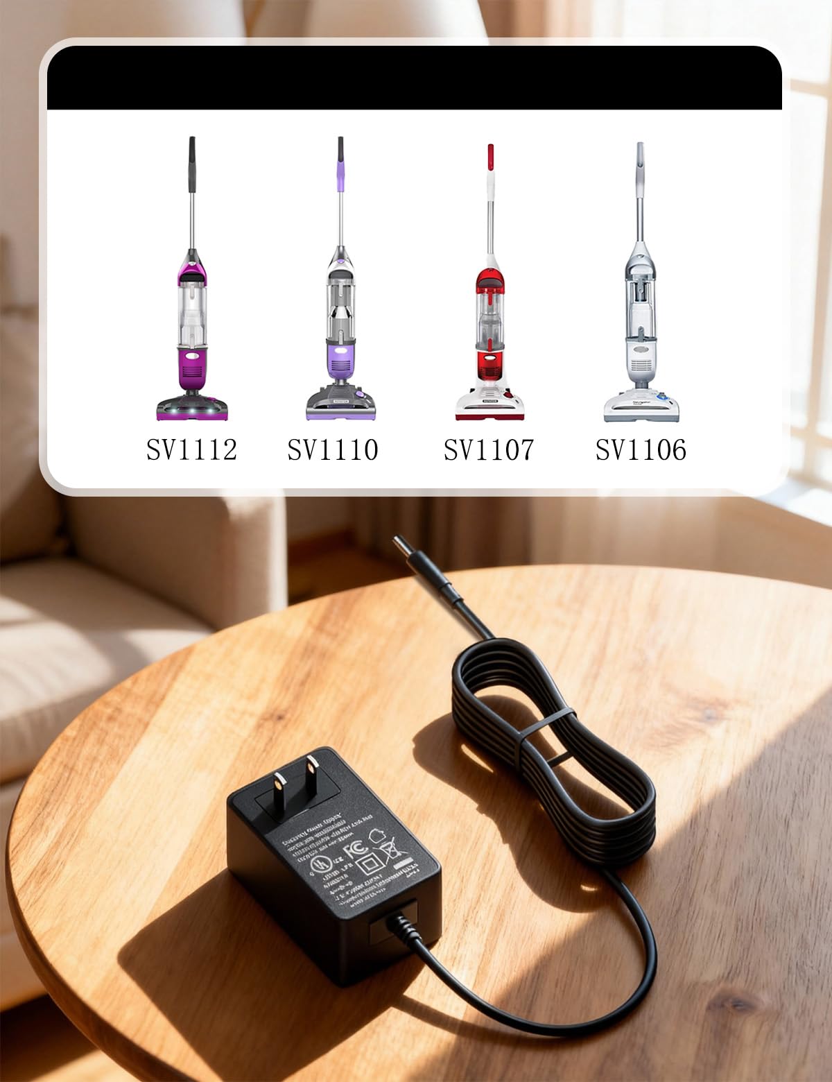 Amazon.com: Charger for Shark SV1106 SV1110 SV1107 SV1112 XBT1106N
