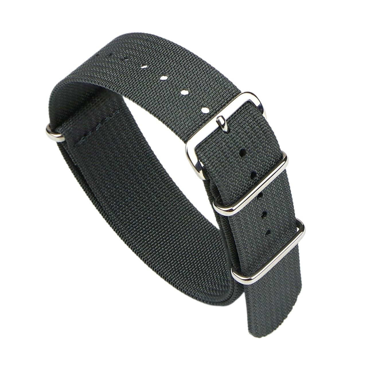 INEOUT Nouveau Bracelet De Montre Côtelé 18mm 20mm 22mm Bracelets De Montre En Nylon Tresse Accessoires De Bracelet De Montre