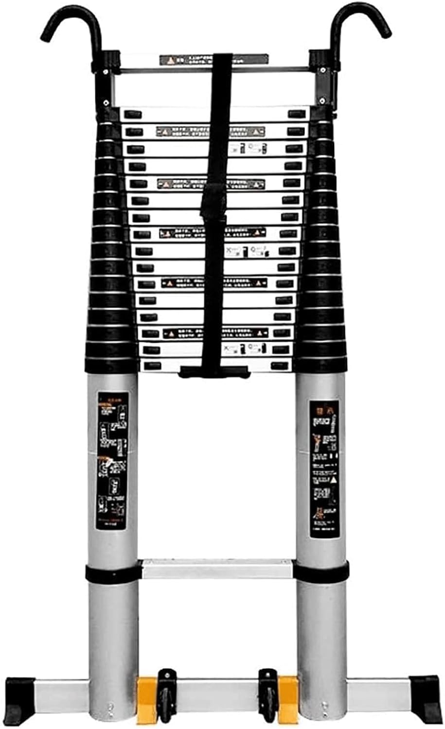 HIGOH Ladders,Telescoping Ladders with Stabilizer Bar & Hooks Tall