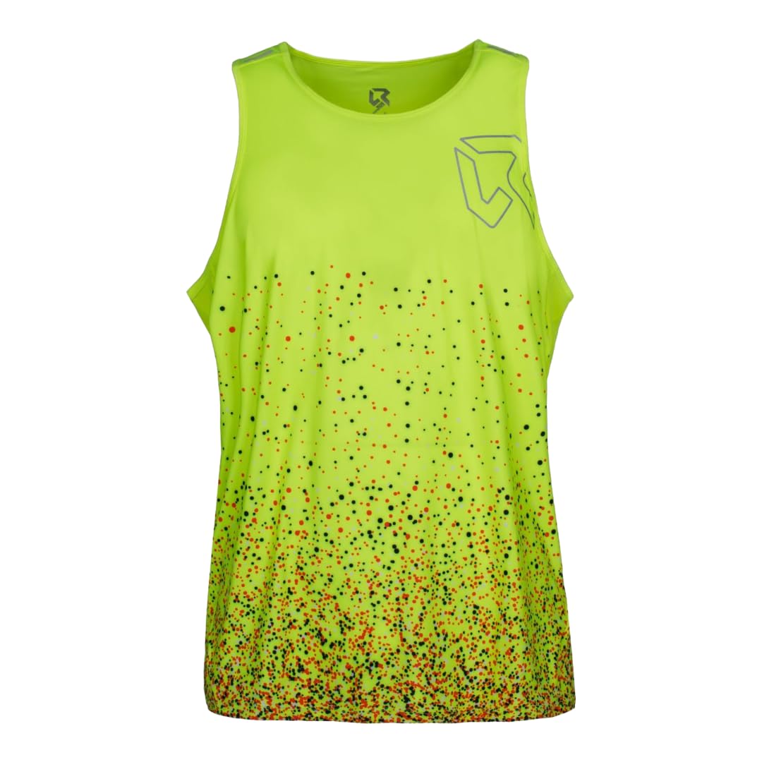 Rock Experience Drip Man Tank Canotta Traspirante Sportiva Uomo (Pacco da 1)