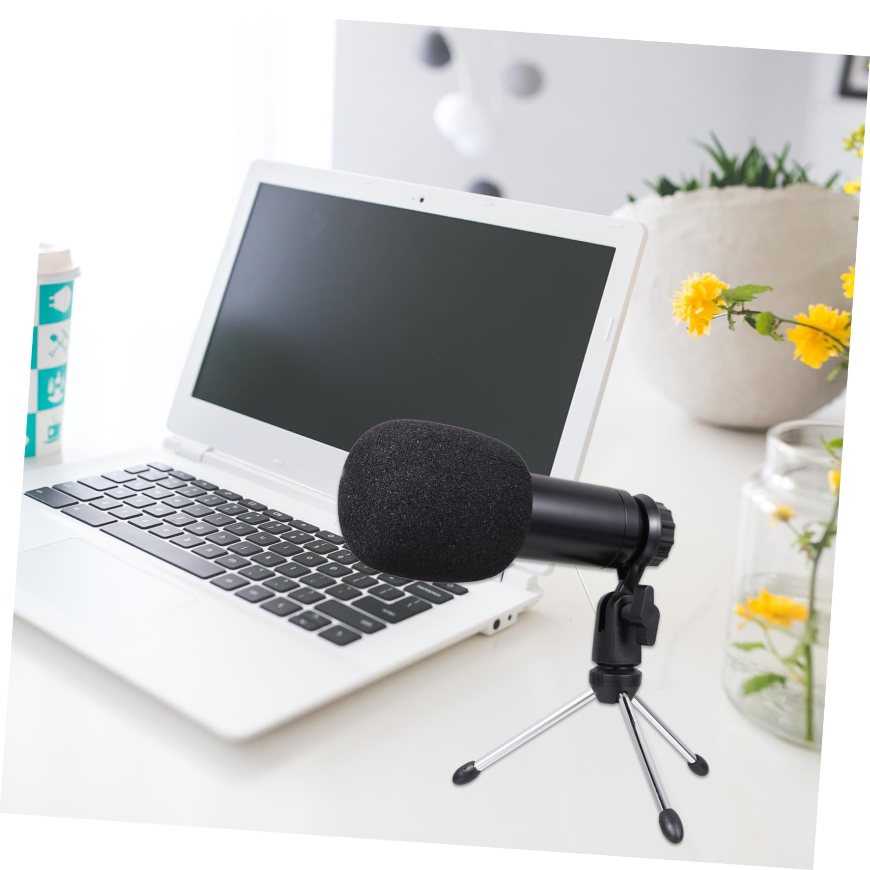 Beaupretty 1 Juego Micrófono de Condensador USB para PC y Laptop con Soporte Tripode Aislamiento de Ruido y Cable USB Set Completo para Grabaciones y Streaming