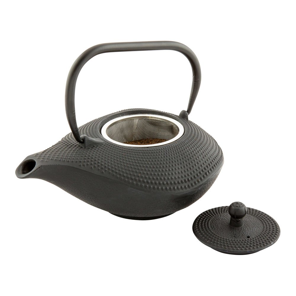Tetsubin Prosperity Black Cast Iron Teapot 34 Ounces 1 Count Box Teiera 34 ounces argento