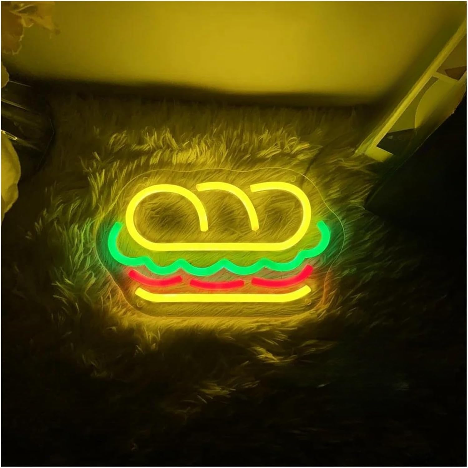 Insegna luminosa al neon Per insegne al Per neon a Per LED, sandwich, luci Per regolabili adatte per decorazioni murali di Amburgo alimentate(15cmx25cm)