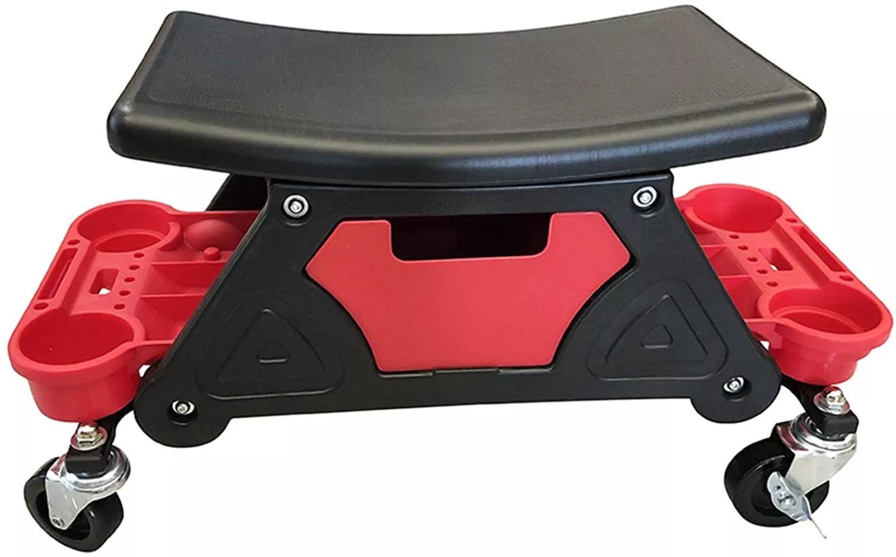 SGABELLO DA OFFICINA MECCANICO 136KG SGABELLO CARRELLO PER AUTO MOTO CON 4 RUOTE