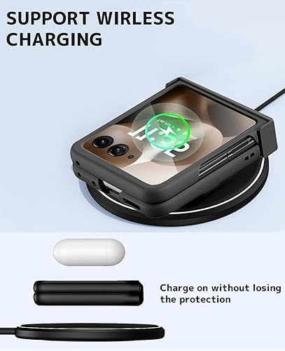 Miniatura 6 de NINKI Funda protectora para Motorola Razr Ultra 2025 con protector de bisagra, delgada, a prueba de golpes, para Motorola Razr 60 Ultra, funda para