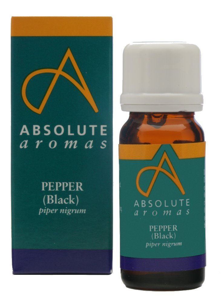 Absolute Aromas Black Pepper Essential Oil 10ml - 100% Pure, Natural, Undiluted, Vegan and Cruelty-Free - for use in Diffusers and Aromatherapy Blends