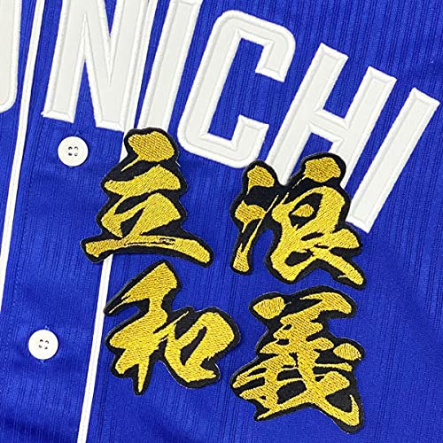 Amazon.co.jp: 中日ドラゴンズ 刺繍ワッペン 立浪 和義 毛筆
