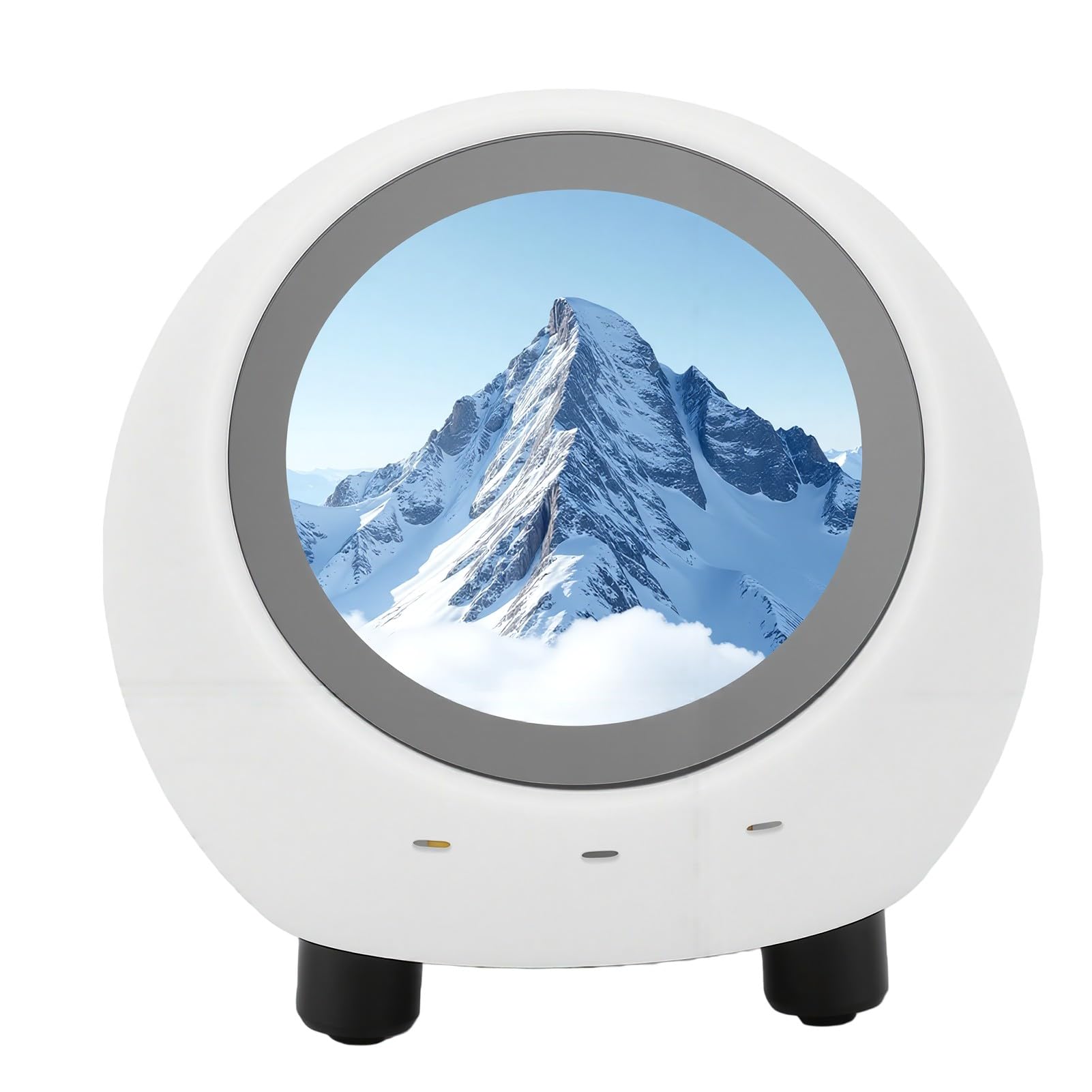 Tosuny AI Desk Robot Companion 1,28 Pulgadas, Reloj Meteorológico Bluetooth | Activación por Voz, Pantalla de 240x240, Sincronización WiFi, Reproducción de Vídeos Musicales, Batería de 400 MAh, SD de